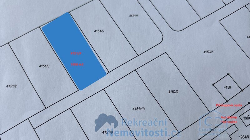 Stavební pozemek 1.008 m² u rybníka Podroužek – Netolice